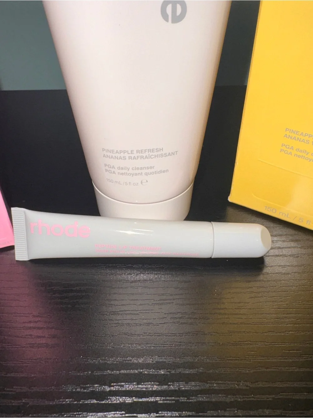 RHODE Skincare Pineapple Refresh Set — & Rhode Vanilla peptide lip treatment